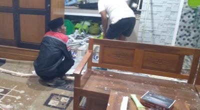 Duarrr....Dapur Villa di Banyuwangi Berantakan Akibat Ledakan Tabung Elpiji