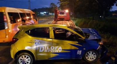 Mobil Brio Tabrak Truk Parkir di Akses Suramadu, Begini Kondisi Penumpangnya