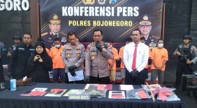Komplotan Maling Motor Spesialis Hajatan Warga di Bojonegoro Diringkus, 45 TKP