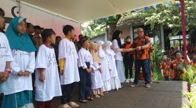 Ratusan Yatim Piatu di Kota Batu Bahagia Terima Santunan dan Bingkisan