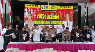 Jelang Ramadan, Polda Jatim Musnahkan Barang Narkoba dan Miras