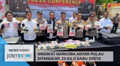 Sindikat Narkoba Antar Pulau Ditangkap, 23 Kilogram Sabu Disita