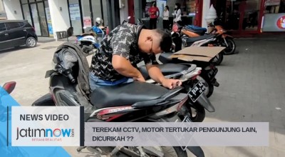 Terekam Cctv, Motor Revo Ditukar Supra Oleh Pengunjung Kedai, Dicurikah !!