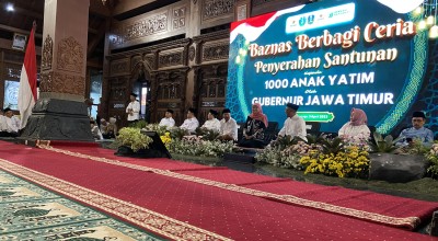 Baznas, Gubernur Jatim dan Bupati Ponorogo Santuni 1000 Anak Yatim