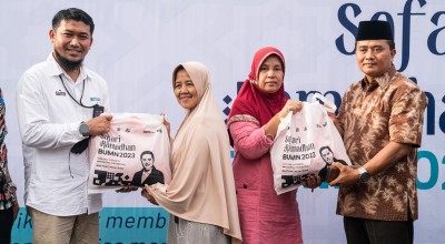 1000 Paket Sembako Murah SIG Tersalurkan dalam Safari Ramadan BUMN 2023 di Tangsel