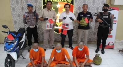 Komplotan Maling Bobol Rumah di Kediri, Gondol HP hingga Tabung Elpiji