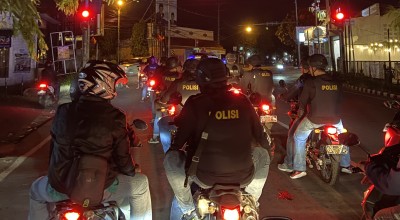 Tim Panjalu Sisir Perumahan di Kediri hingga Kawasan Bandara Antisipasi Kejahatan Jalanan