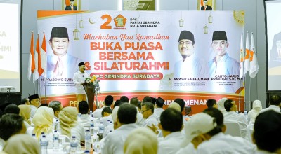 Anwar Sadad Bakar Semangat Kader Gerindra Surabaya