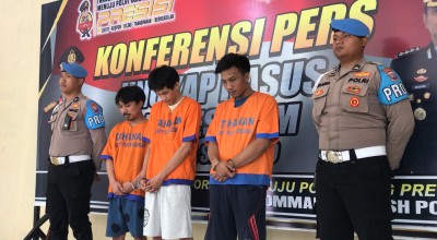 Tampang Tiga Pelaku Pengeroyokan Pemuda Hingga Tewas di Sidoarjo
