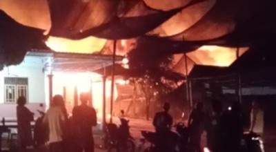 Diduga Arus Pendek, Wisata Kampung Coklat di Blitar Terbakar