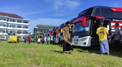 Ribuan Santri di Banyuwangi Mudik Lebih Awal