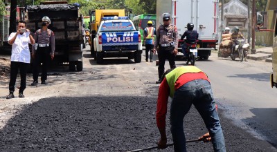 Satlantas Polres Bojonegoro Pantau Persiapan Mudik Lebaran 2023