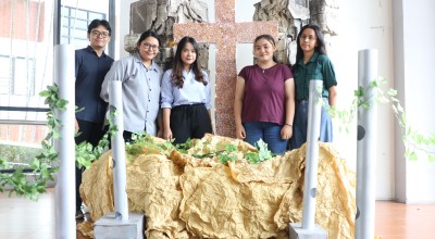 Wow! Mahasiswa Ubaya Bikin Taman Paskah Manfaatkan Cangkang Telur