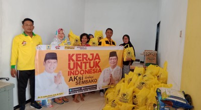 Bantuan 12 Ribu Paket Sembako dari Adies Kadir untuk Warga Surabaya dan Sidoarjo