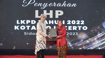 Pemkot Mojokerto Raih WTP 9 Kali Berturut-turut