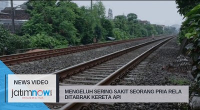 Mengeluh Sering Sakit Seorang Pria "Rela" Ditabrak Kereta Api