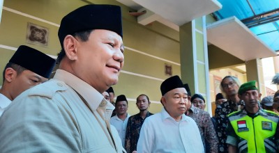Prabowo Subianto Temui Kiai Asep di Mojokerto, Minta Restu Dukungan?