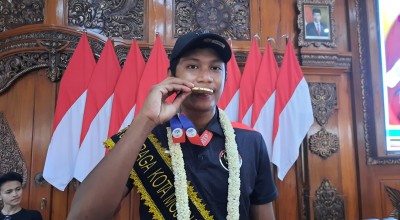 Atlet Voli Pantai asal Kota Mojokerto Raih Medali Emas Sea Games 2023