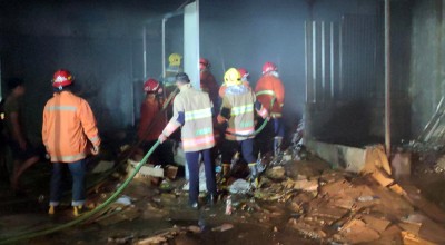 Gudang Milik Apotek di Kota Kediri Terbakar