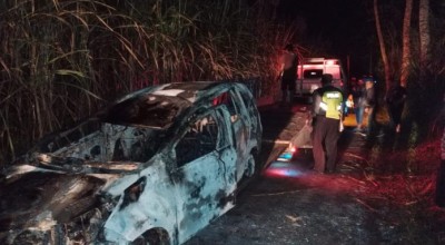 Pengemudi asal Mojokerto Tewas dalam Kebakaran Mobil di Malang