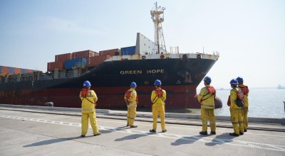 Mengintip Pelayanan Direct Service Baru TCS Tujuan India di Terminal Teluk Lamong