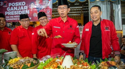 Hadiri Peresmian Posko Pemenangan Ganjar Presiden, Eri Cahyadi: Mendirikan Posko, Harus Berani Selesaikan Masalah