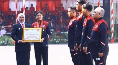 Pemprov Jatim Gerojok Bonus Atlet Peraih Medali Emas Sea Games Kamboja