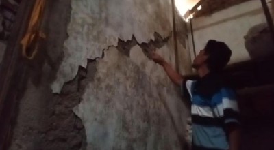 Tanah Gerak di Wonosalam Jombang Berdampak Rumah Warga Rusak