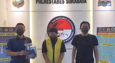 Sebuah Rumah Kos di Surabaya Digerebek Polisi karena Sering Digunakan Ajang Pesta Sabu