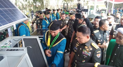 Hasil Alutsista dan Pendukung Perang Mahasiswa Poltekad Membuat KSAD Kagum