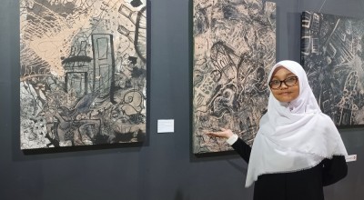 Tiga Seniman Muda Sanggar Daun Tampilkan Pameran Tunggal