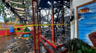 Klenteng Hiap Thian Kiong Mojosari, Mojokerto Terbakar