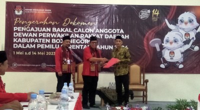 Jadi Pendaftar Pertama Bacaleg, PDIP Bojonegoro Optimis Menangkan Pemilu 2024