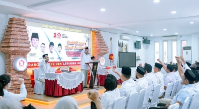 Ketua Gerindra Jatim Larang Kadernya Spekulasi soal Wapres Prabowo