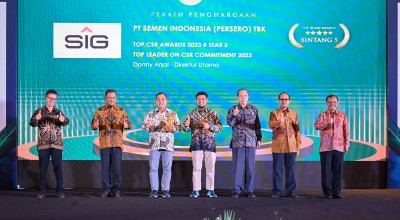 Dirut SIG Raih Penghargaan Top Leader on CSR Commitment 2023