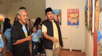 Wawali Pasuruan Apresiasi Pameran Seni Rupa Ceria Anak Negeri