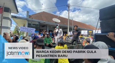 Video: Warga Kediri Demo Pabrik Gula Pesantren Baru