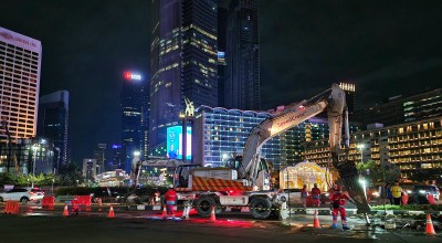 SIG Garap Perbaikan 14 Koridor Jalur Bus TransJakarta Gunakan Beton Cepat Kering