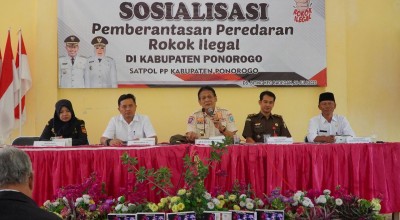 Gencar Perangi Rokok Ilegal, Satpol PP Ponorogo Sasar Petani Tembakau dan Pedagang