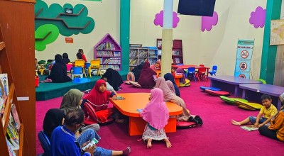 Animo Pengunjung Perpusda Sidoarjo Meningkat pada Masa Libur Sekolah