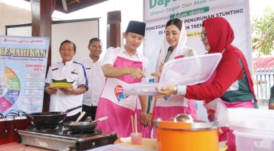 Novita Hardini Launching Dapur Cinta untuk Tekan Angka Stunting di Trenggalek