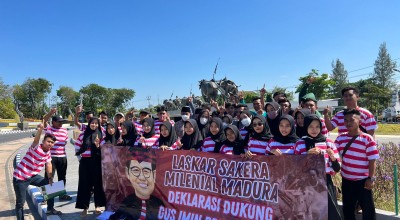 Laskar Sakera Millenial Madura Deklarasikan Dukung Cak Imin Capres 2024 di Sampang