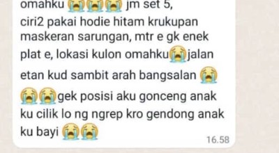 Wanita Gendong Bayi Jadi Korban Begal Payudara di Ponorogo, Hati-hati Lur!