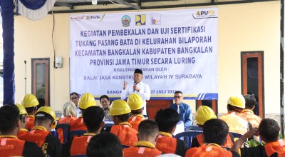 100 Tukang Bangunan di Bangkalan Uji Sertifikasi, Siap Bersaing hingga Luar Negeri