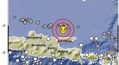 Gempa 5,5 Magnitudo Guncang Bangkalan Madura