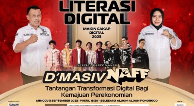 Makin Cakap Digital Digelar Minggu Depan di Alun-alun Ponorogo, Ojok Lali yo Lur