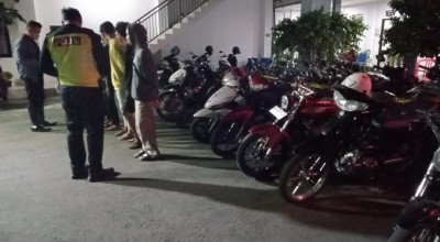 Razia Balap Liar di Ponorogo, Ratusan Motor dan Pelajar Berhasil Diamankan