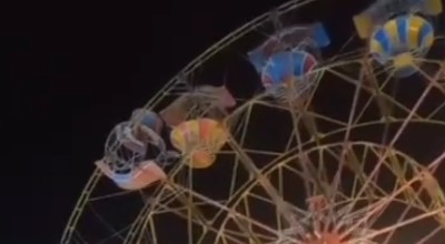 Jerit Histeris saat Rantai Bianglala Putus di Pasar Malam Pamekasan