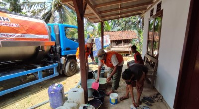 2 Desa di Trenggalek Kekeringan, Permintaan Air Bersih Bertambah