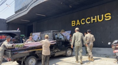 Satpol PP Kota Kediri Warning Keras Bacchus, Belum Kantongi Izin Nekat Trial Open